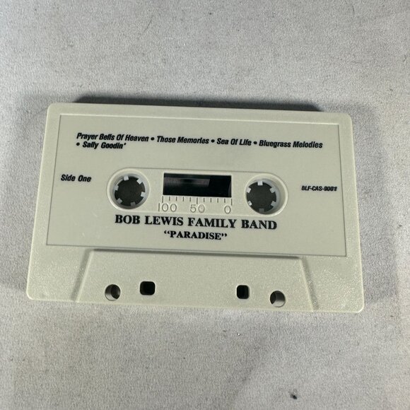 Bob Lewis Family Band Paradise Cassette Album Bluegrass Gospel BLF-CAS-9001 - Picture 3 of 4